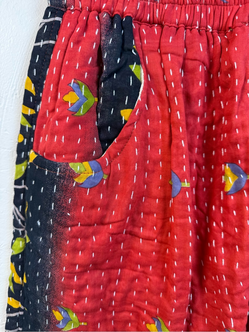 Kantha Straight-Leg Pants - Picture 3 of 4
